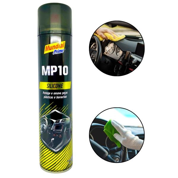 Imagem de Silicone Spray Automotivo Plástico Borracha Não Resseca 300ML Mundial Prime MP10 ComESemCheiro