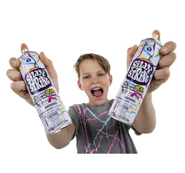 Imagem de Silly String, pacote com 24 cores variadas, 90 ml, pode fotografar 5 m