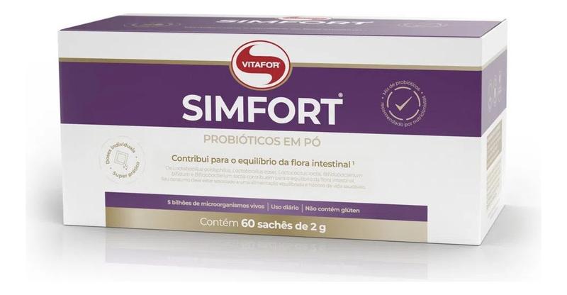 Imagem de Simfort - Probióticos Flora Intestinal 60 Sachês 2g Vitafor