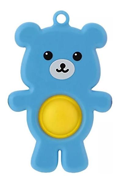 Imagem de Simple Dimple 2 Fidget Toy Pop Bubble Sensorial Ursinho Blue