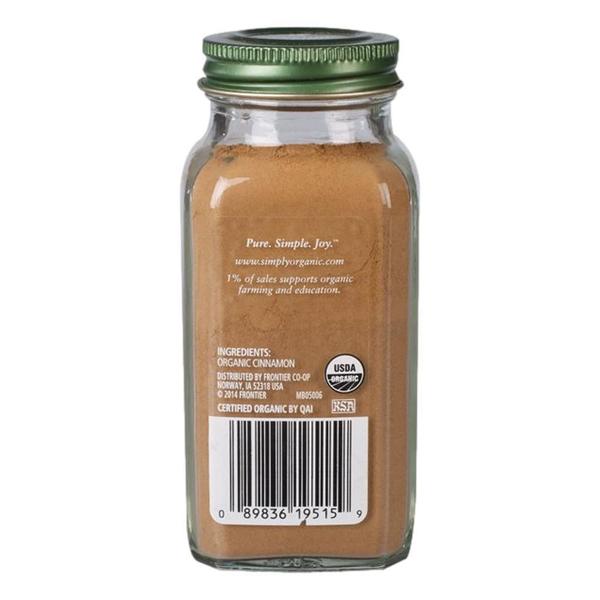 Simply Organic Canela De Ceilão- 59G Imagem de Simply Organic Canela De Ceilão- 59G