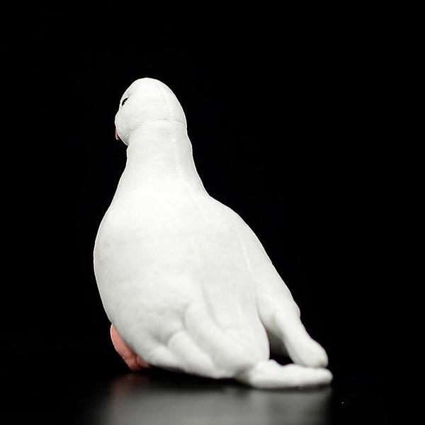 Imagem de Simulação bonito pombo branco pelúcia brinquedo