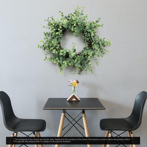 Imagem de Simulação de decoração de porta Wreath Rattan Ring, Grande