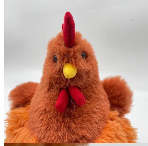 Imagem de Simulação de Galinha e Galo de Pelúcia - Brinquedo Infantil Criativo