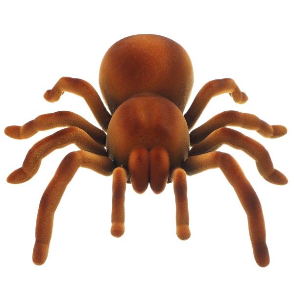 Imagem de Simulação eletrônica de controle remoto de animais de estimação Olhos tarântulas brilham smart black spider Halloween RC Tricky Prank Scary Toy Gift Gags & Practical Jokes