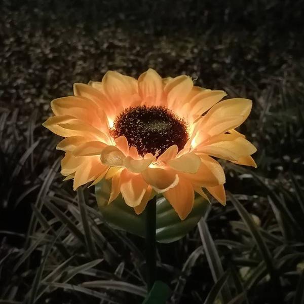 Imagem de Simulação Flor Solar Sunflower Lamp, Garden Rose Lily