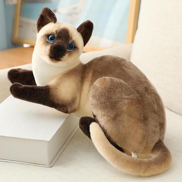 Simulação Gato Pelúcia Animais Crianças Festa de Aniversário Presentes Gato D - Shimu Yequyasu - ESG Imagem de Simulação Gato Pelúcia Animais Crianças Festa de Aniversário Presentes Gato D