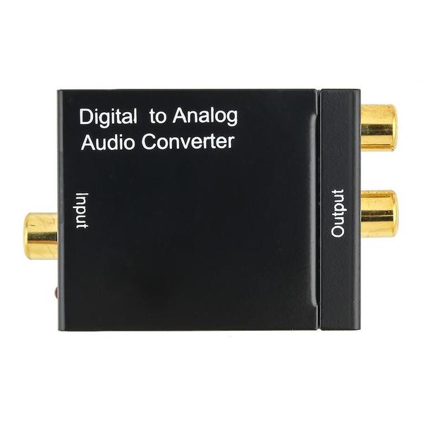 Imagem de Sinal de toslink de coaxial óptico digital para adaptador analógico de conversor de áudio Rca