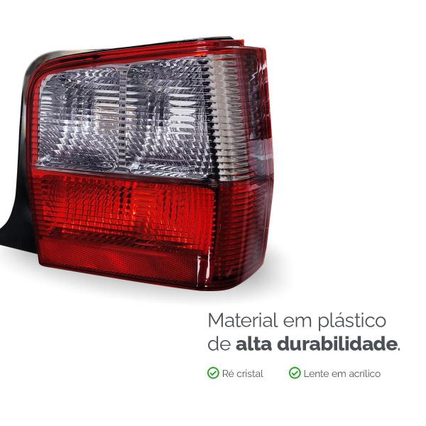 Imagem de Sinaleira Traseira Rubí Ré Fumê Fiat Uno Fire 2012 2013