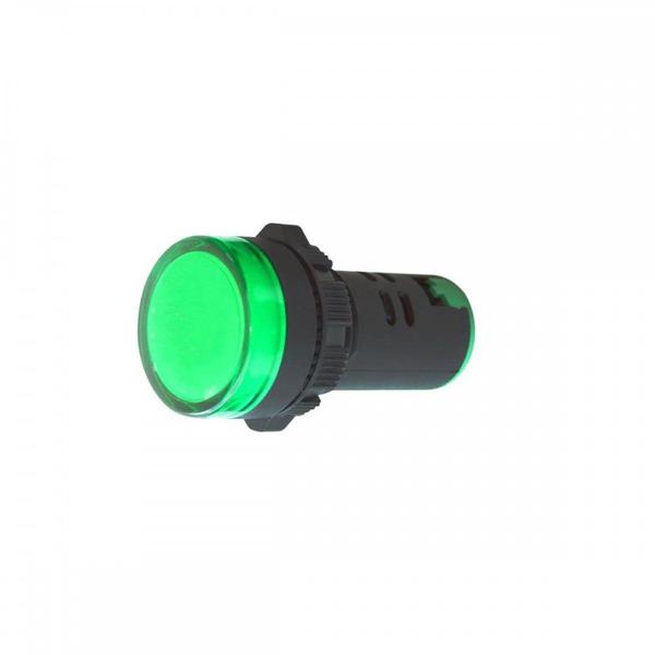 Imagem de Sinaleiro Jng ''Led'' Plastico Ad16-22 220V Verde  53678 ./ Kit Com 10