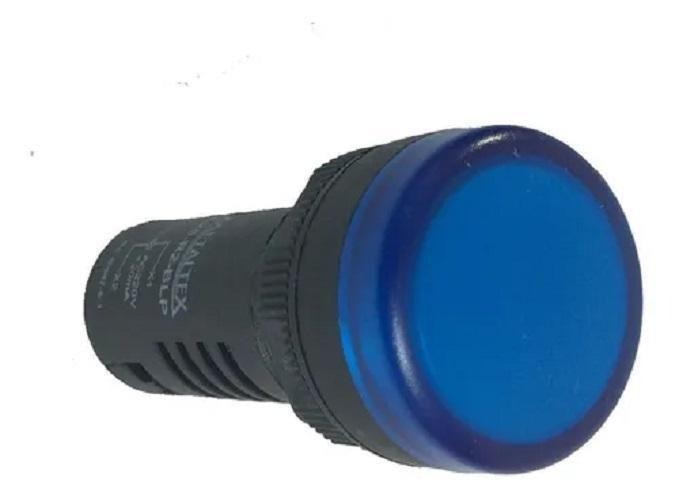 Imagem de Sinaleiro Led 220V Azul Ip65 Metaltex