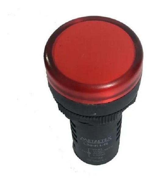 Imagem de Sinaleiro Led 220V Vermelho Ip65 Metaltex