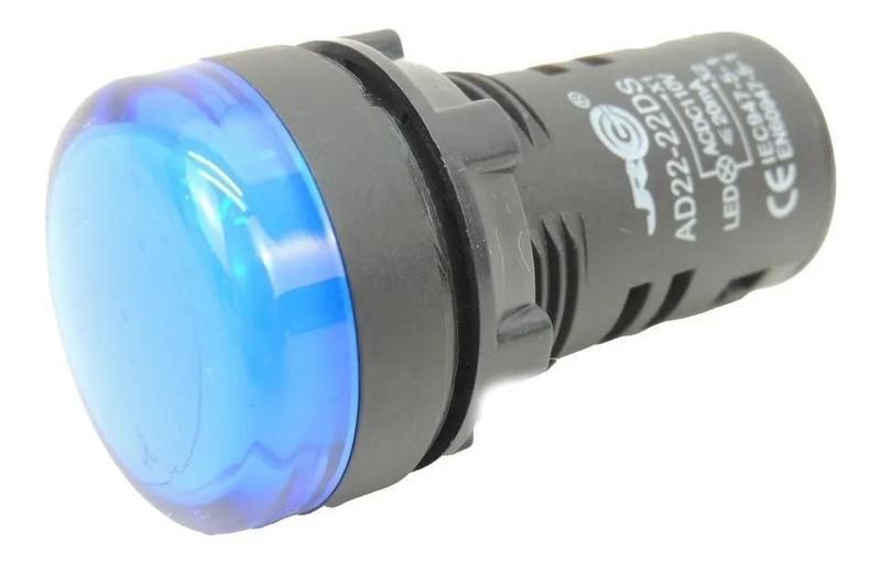 Imagem de Sinaleiro Led 22Mm 110V Azul Ad22-22Ds Jrg