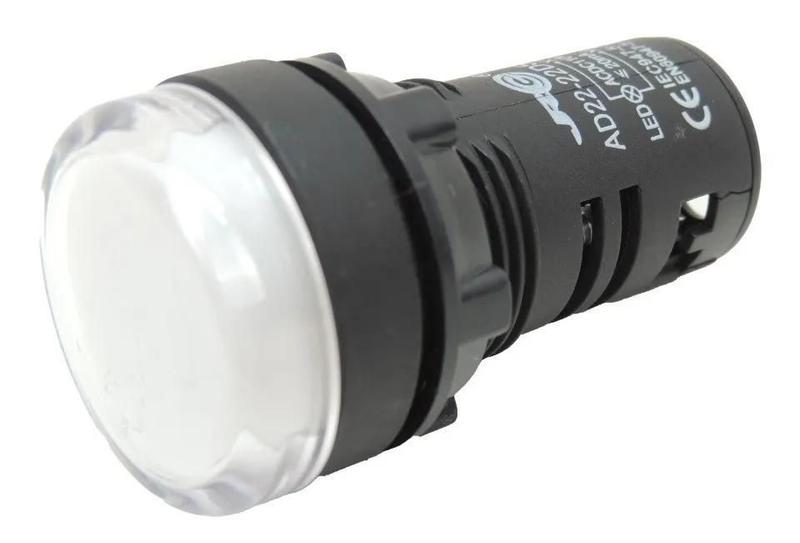 Imagem de Sinaleiro Led 22Mm 110V Branco Ad22-22Ds Jrg