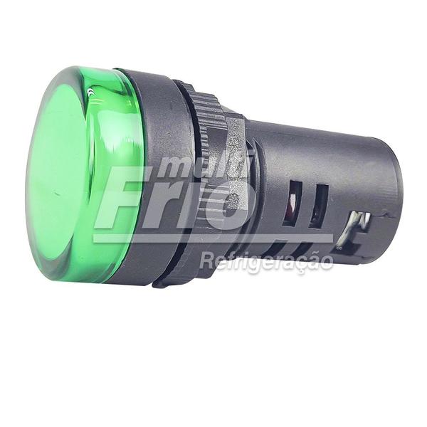 Imagem de Sinaleiro LED Verde 220V 22mm