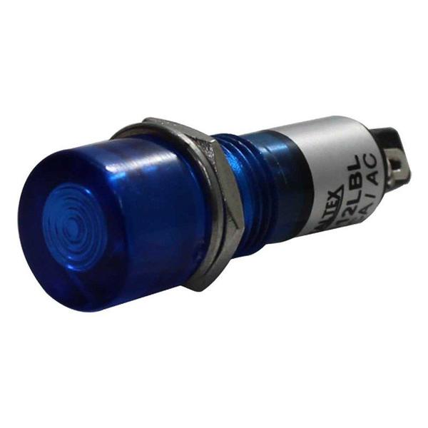 Imagem de Sinaleiro Redondo 11mm 220V Azul Metaltex