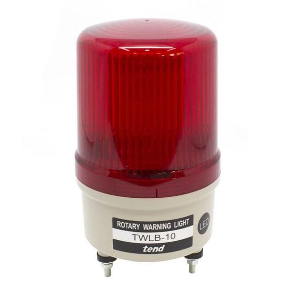 Imagem de Sinalizador de Emergência Rotativo de LED/Buzzer Vermelho 220V 80DB TWLB-10L2R Metaltex