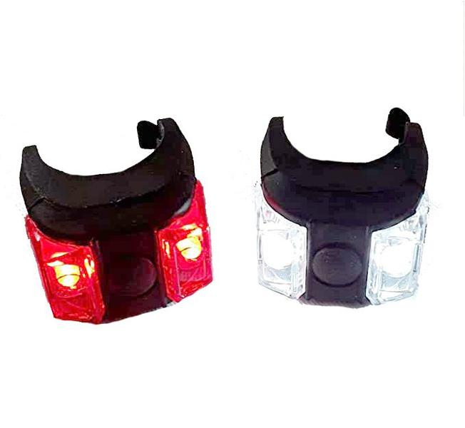 Imagem de Sinalizador Luz Led Pisca Dianteiro Traseiro Silicone Bike