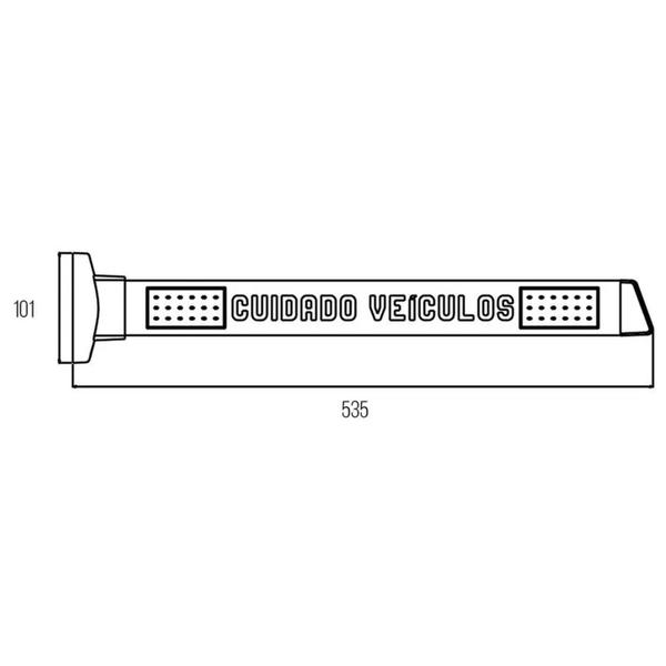 Imagem de Sinalizador Saida de Veiculos LED Slim