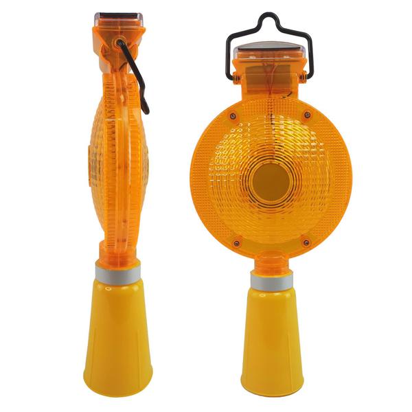 Sinalizador Solar Viário para Cone Obra Luz Solar Automático Sinalização Led Energia Solar Chuva Estrada Rua - Braslu Imagem de Sinalizador Solar Viário para Cone Obra Luz Solar Automático Sinalização Led Energia Solar Chuva Estrada Rua