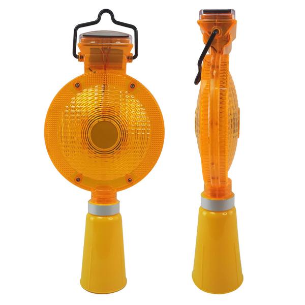 Sinalizador Solar Viário para Cone Obra Luz Solar Automático Sinalização Led Energia Solar Chuva Estrada Rua - Braslu Imagem de Sinalizador Solar Viário para Cone Obra Luz Solar Automático Sinalização Led Energia Solar Chuva Estrada Rua