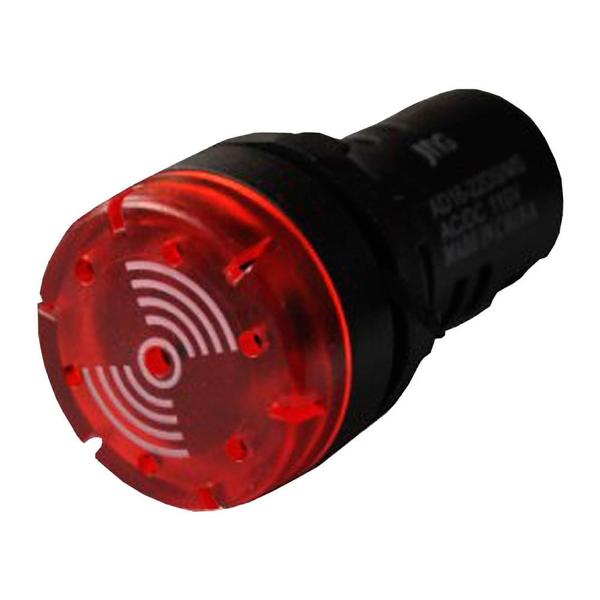 Imagem de Sinalizador Sonoro LED 12VCC Vermelho 22mm JAD1622DM Jng