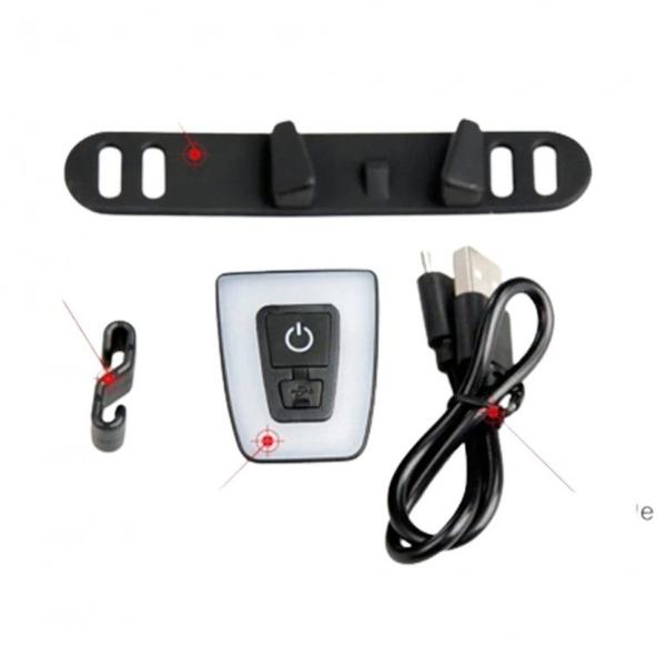 Sinalizador Traseiro Para Bike Capacete Usb Mtb speed - inton Imagem de Sinalizador Traseiro Para Bike Capacete Usb Mtb speed