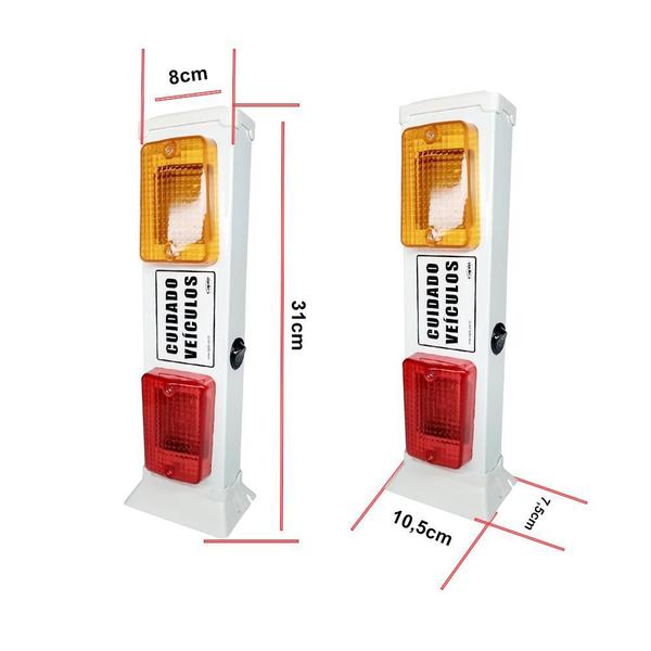 Imagem de Sinalizador veicular de Garagem Entrada e Saída de Veículos Led - Bivolt Capte LED12 - 10 Peças