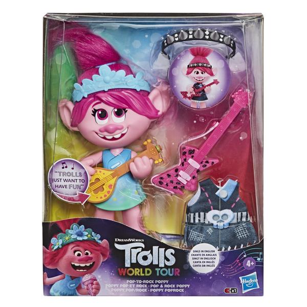 Imagem de Singing Doll Trolls DreamWorks World Tour Poppy