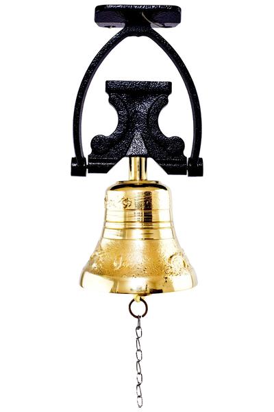 Sino De Bronze Com Suporte De Parede 9 Kg - IMPÉRIO DO COBRE Imagem de Sino De Bronze Com Suporte De Parede 9 Kg