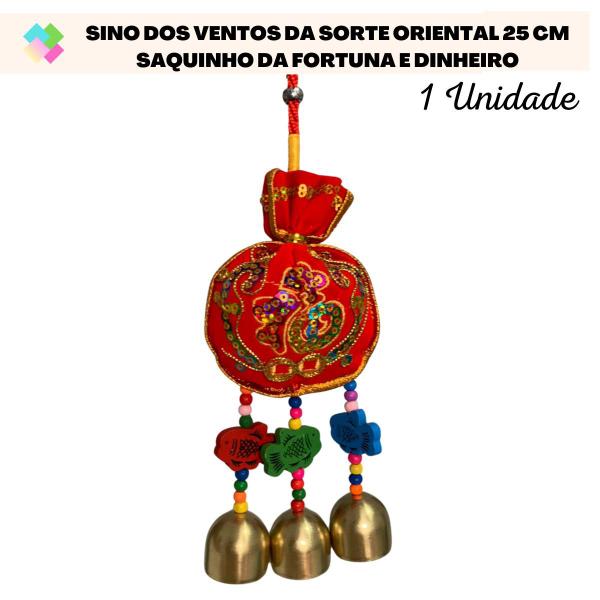 Imagem de Sino Dos Ventos Da Sorte Oriental Saquinho da Fortuna