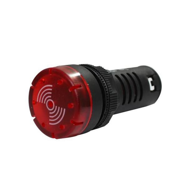 Imagem de Sirene e Luz Emergência 220V Vermelho 22mm Bz Metaltex