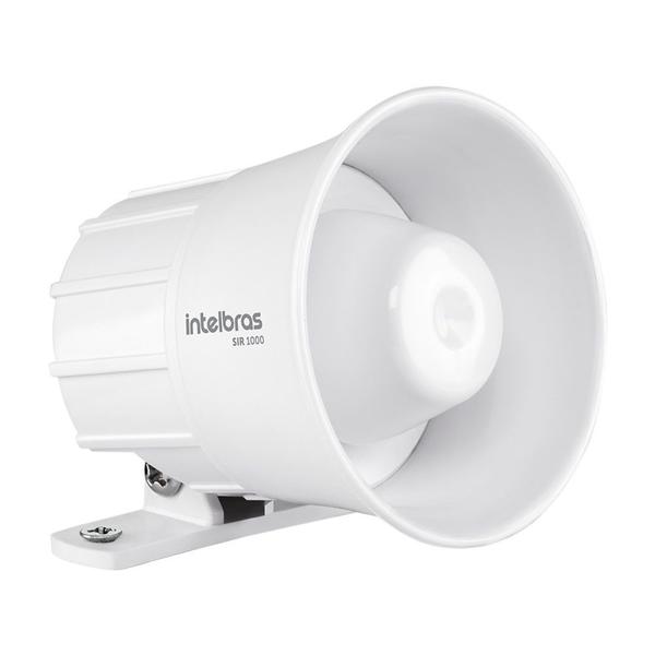 Imagem de Sirene Piezo Alarme e Cerca 9 a 15 VDC 105dB SIR 1000 Branco Intelbras