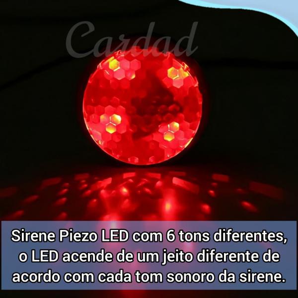 Imagem de Sirene Piezo Led 24V Techone Envio 24 horas