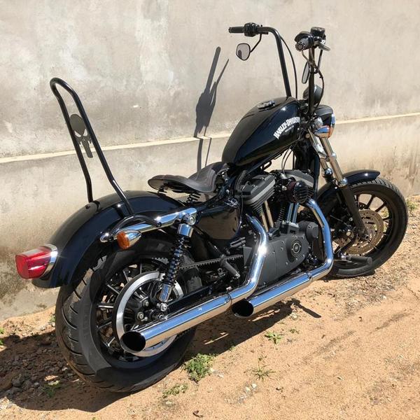 Imagem de Sissy Bar Fixo Harley Davidson Sportster 883 Justiceiro