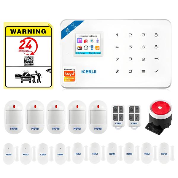 Imagem de Sistema De Alarme Wi-fi Gsm Kerui W181 Com Detector De Movimento Sensor De Porta Câmera Ip Funciona