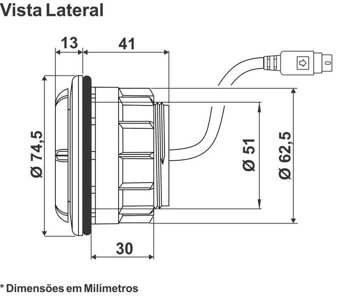 Imagem de Sistema de Iluminação para Banheira de Hidromassagem e Spa Sinapse Cromoled.