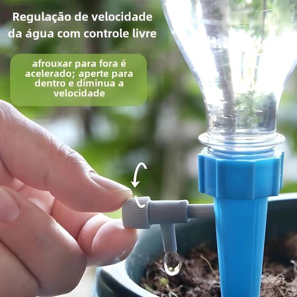 Imagem de Sistema de Irrigação Automática por Gotejamento para Plantas - Pico de Rega Ajustável