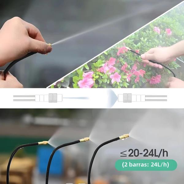 Imagem de Sistema de Resfriamento por Nebulização Ajustável para Jardim (5-30m) - Kit de Irrigação 360°