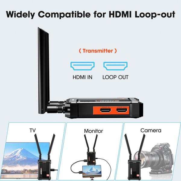 Imagem de Sistema de transmissão de vídeo HDMI sem fio Vrriis WL095 4K