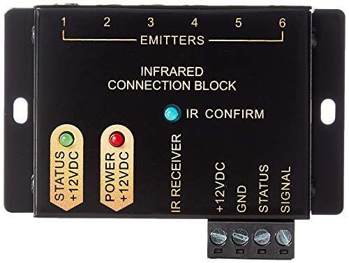 Imagem de Sistema repetidor IR - Sistema de controle de IR oculto para kit de sistema de extensor infravermelho home theater, preto