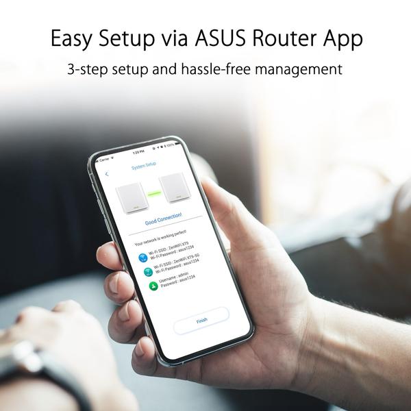 Imagem de Sistema WiFi ASUS ZenWiFi XT9 AX7800 Tri-Band WiFi 6 Mesh