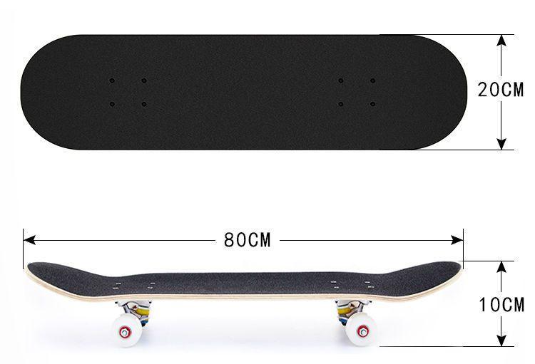 Imagem de Skate Boarding Street Vertical Com Lixa 80x20cm 