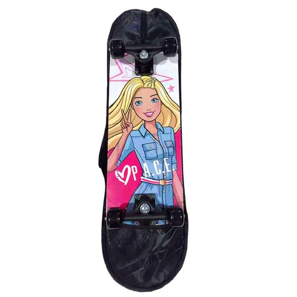 Imagem de Skate com Acessórios de Segurança Barbie F00105 - Fun