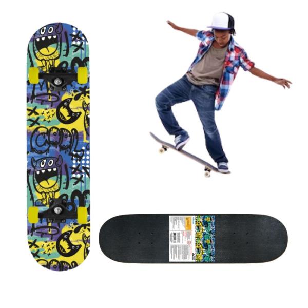 Imagem de Skate Completo Infantil Boo Com Lixa 80cm