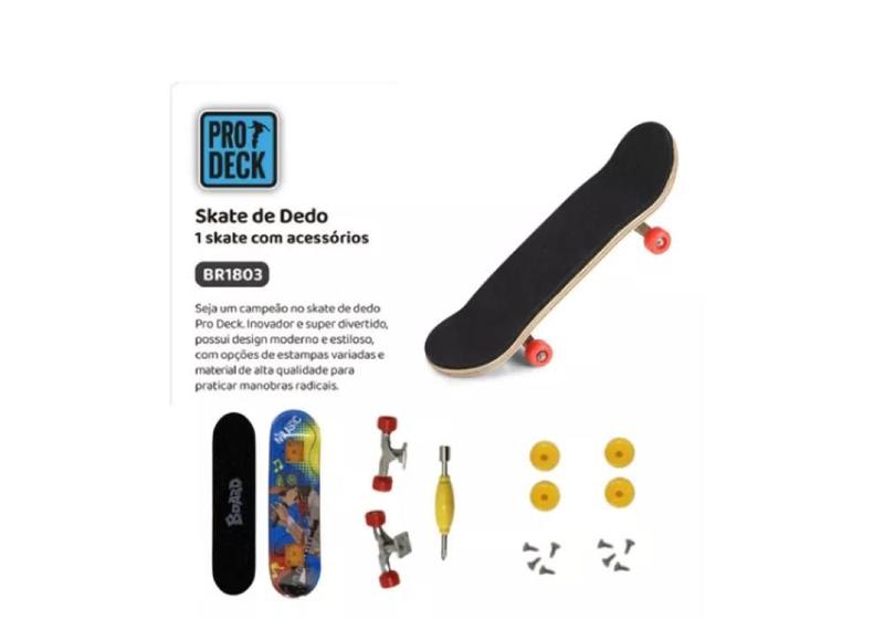 Imagem de Skate De De Dedo Prodeck Multilaser Br1803 Sortidos