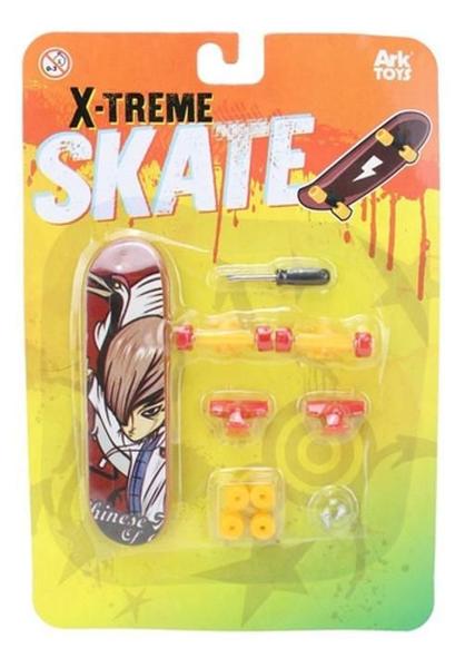 Imagem de Skate De Dedo C/Lixa Fingerboard +Pcs Brinquedo Barato