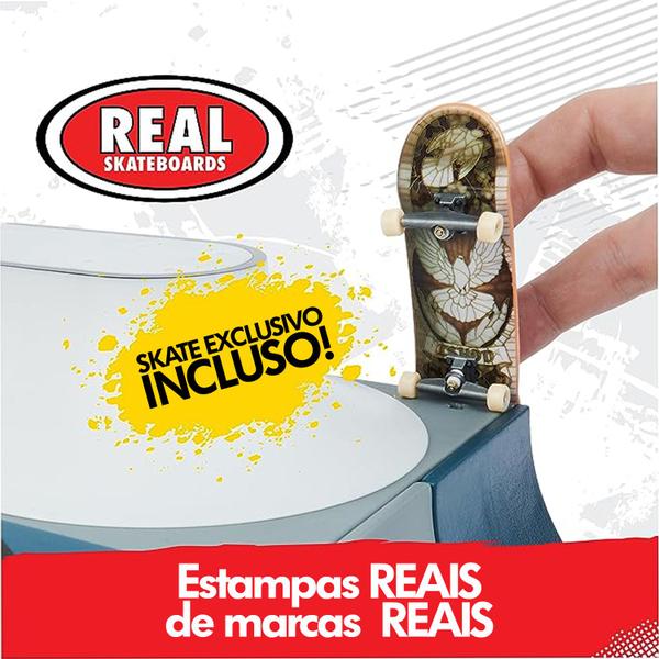 Imagem de Skate De Dedo Com Pista Profissional Tech Deck X-connect - Sunny