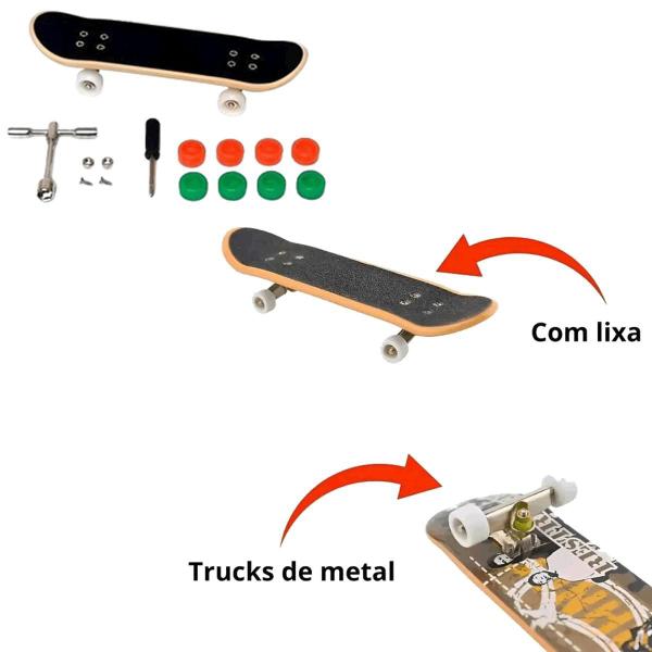 Imagem de Skate de Dedo com Rampa de Manobra Sortida Toyng