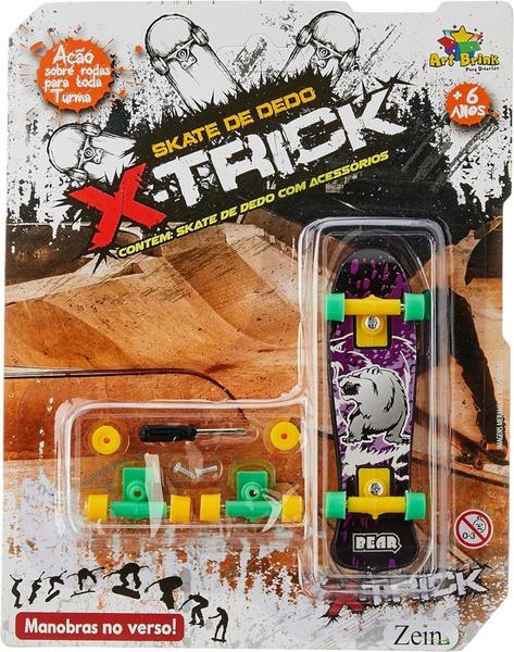 Imagem de Skate de dedo e acessorios miniatura ART BRINK X-TRICK Brinquedo